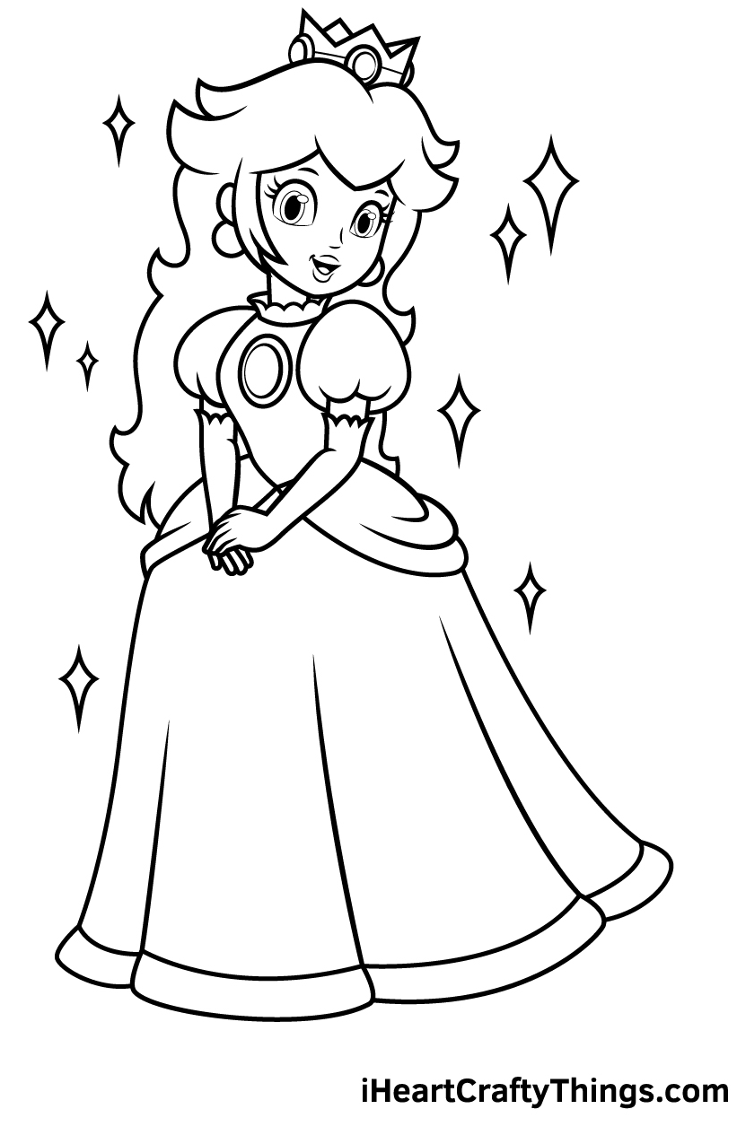 Belle princesse Peach Super Mario de Princess Peach