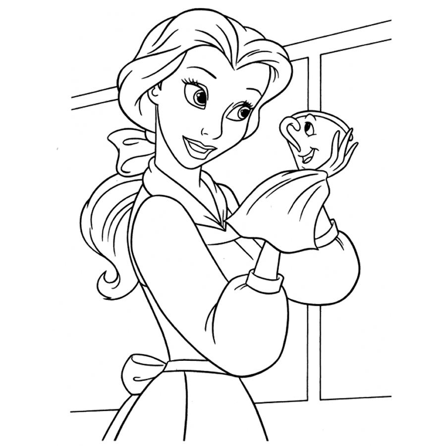 Belle to Print for Girls Coloring Pages