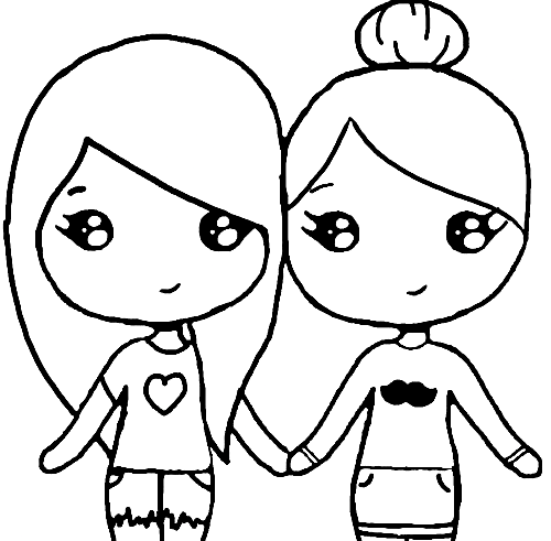 Desenhos desenhar bff facil