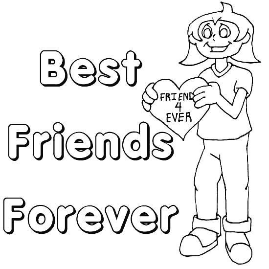 Best Friend Quotes Coloring Page