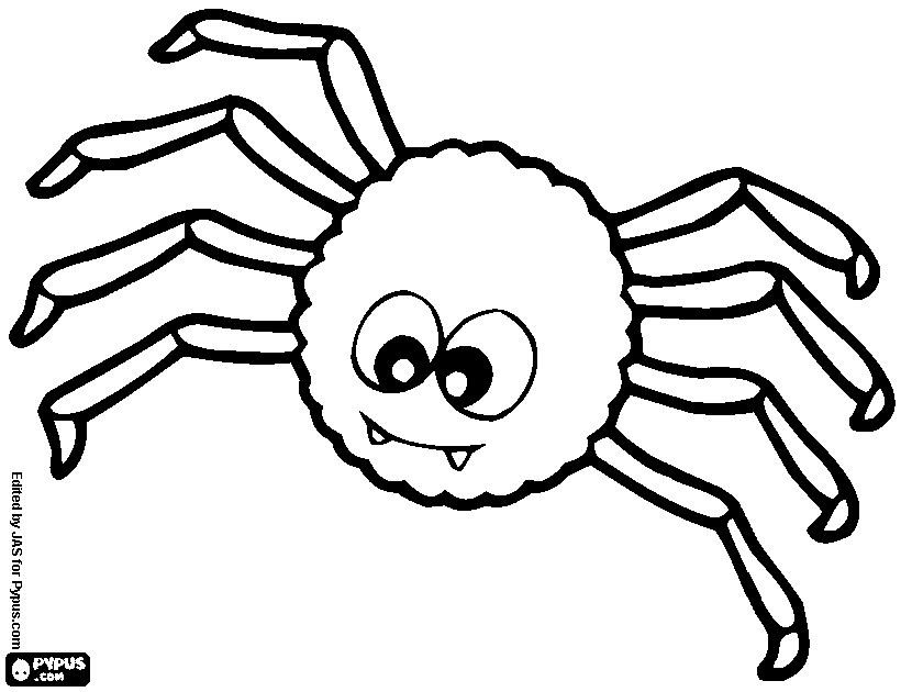 Big Spider Coloring Pages