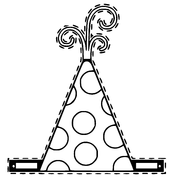 Birthday Hat from Blues Clues Coloring Page