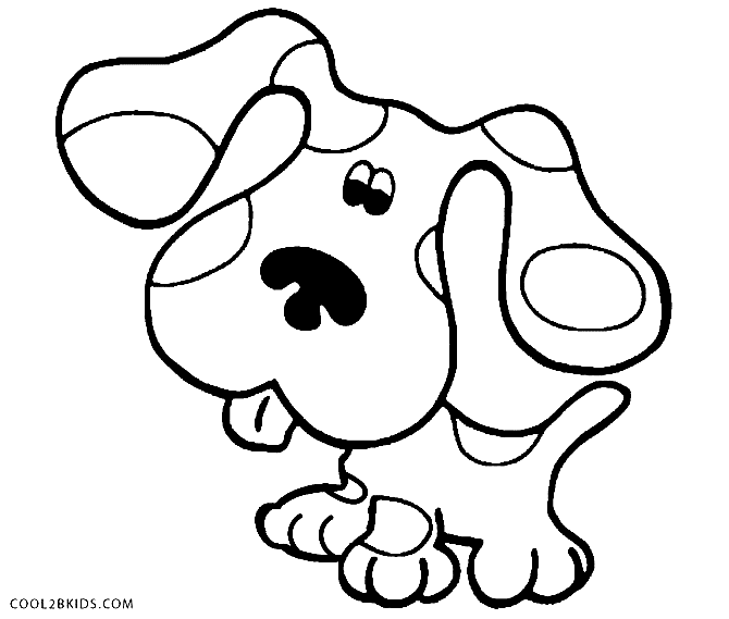 Blue Walking Coloring Page