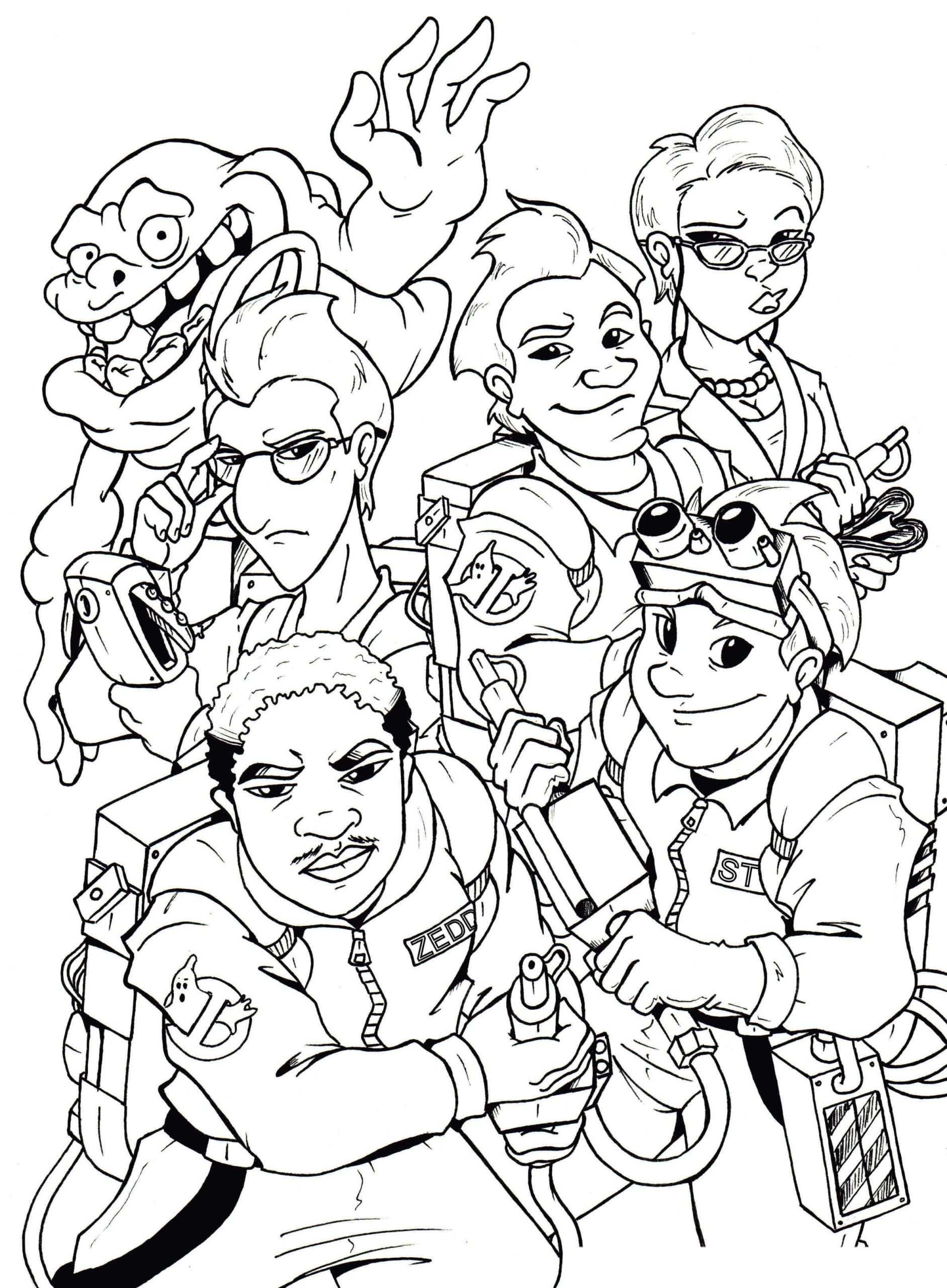 Brave And Courageous Heroes Of The Film Coloring Page