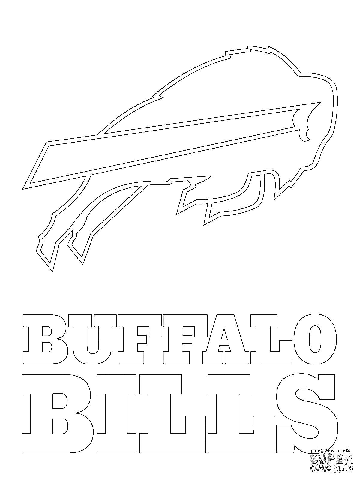 Buffalo Bills Logo Coloring Pages
