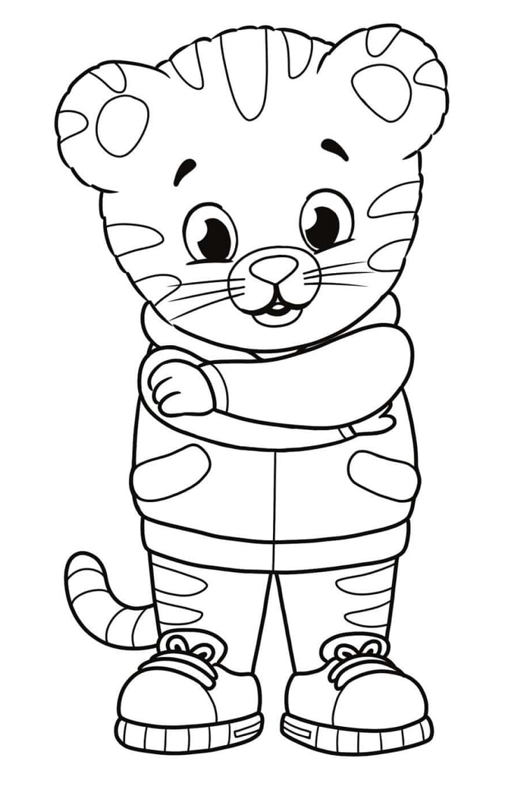 Calming Down Daniel Tiger Coloring Pages