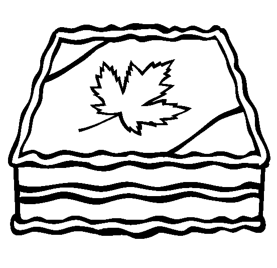 Bolo do Dia do Canadá feito de Bolo