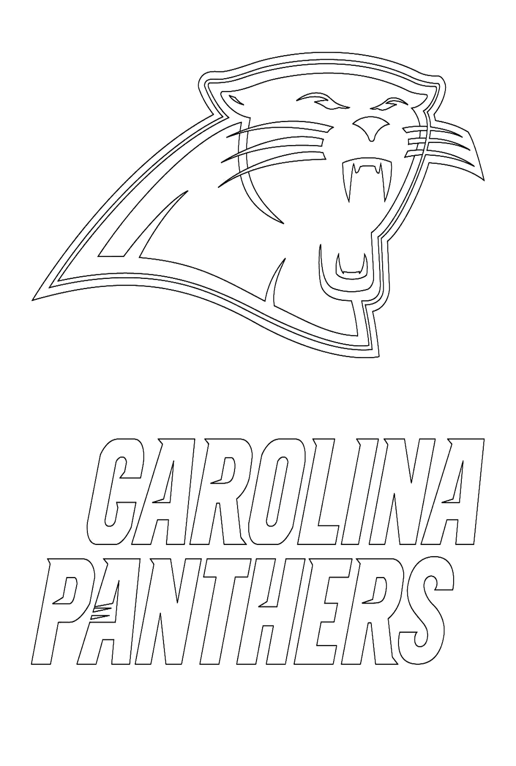 Логотип Каролины Пантерс из НФЛ