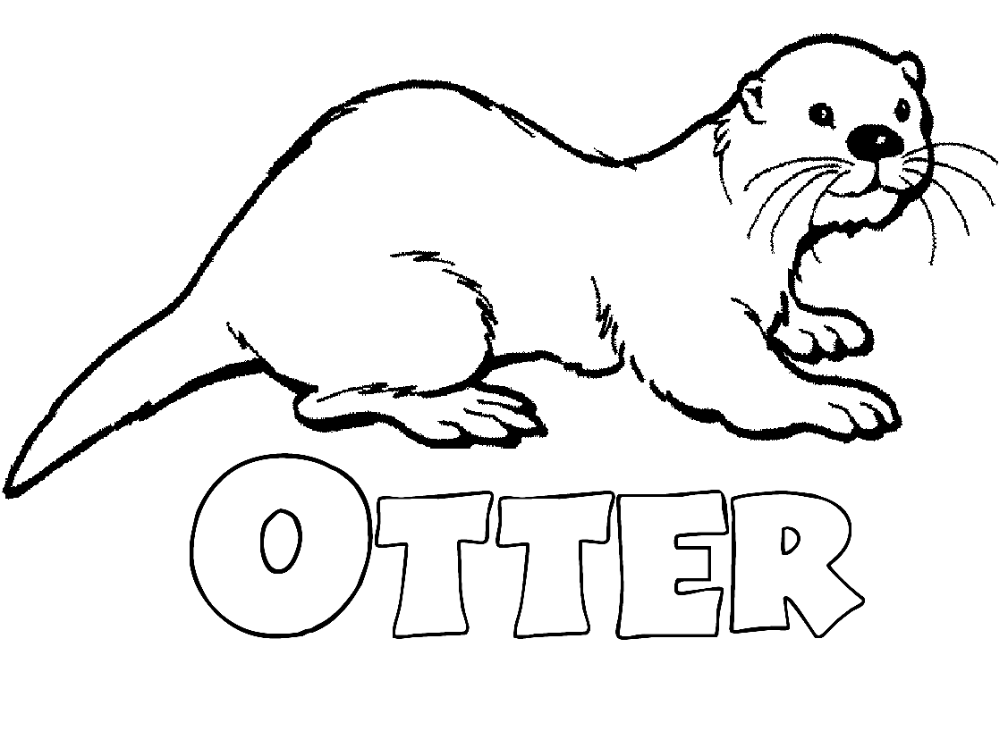 coloring pages of sea otter