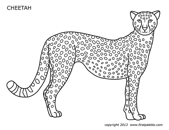 Cheetah kostenlos zum Ausdrucken von Cheetah