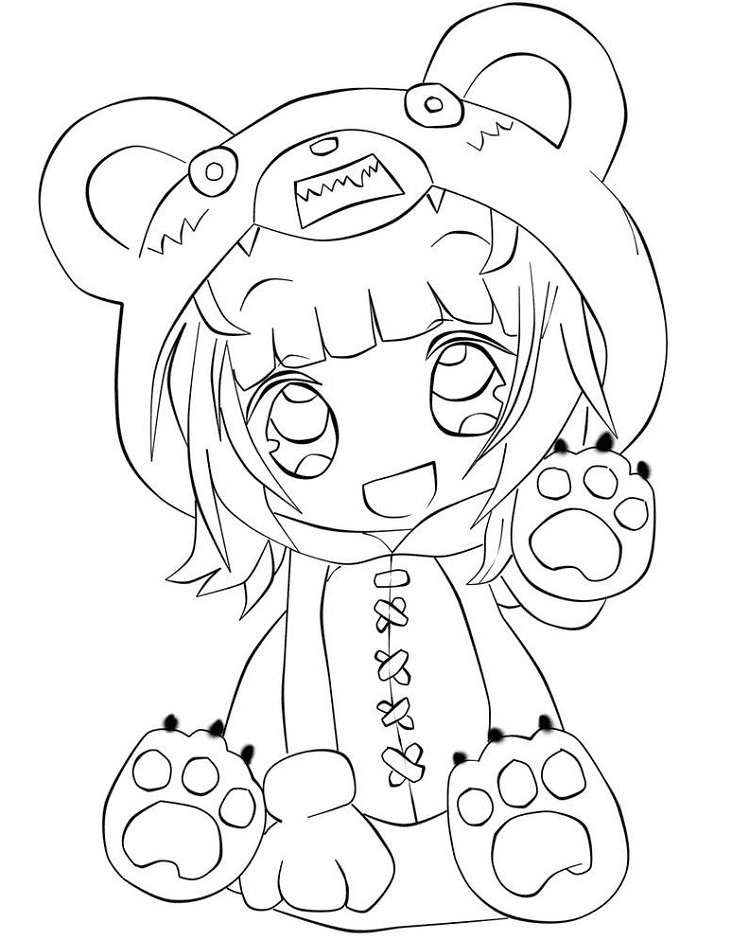 Chibi Annie Coloring Page