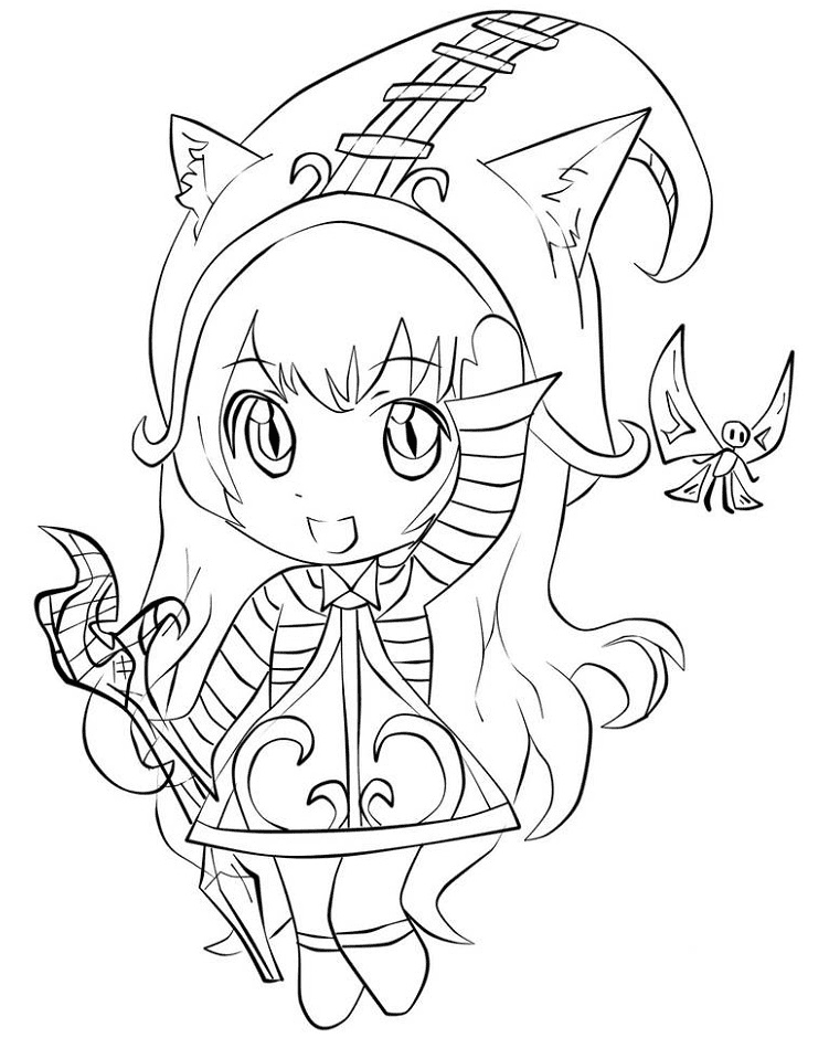 Chibi Lulu Coloring Pages
