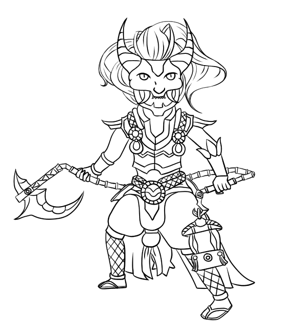 Chibi Olaf The Berserker Coloring Page