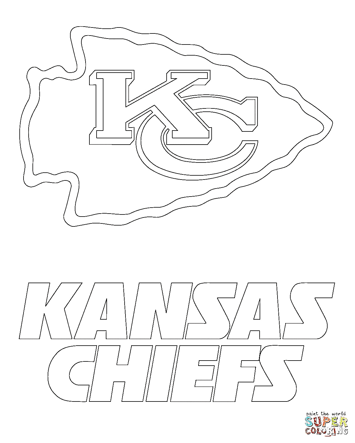 Chiefs Logo Coloring Page