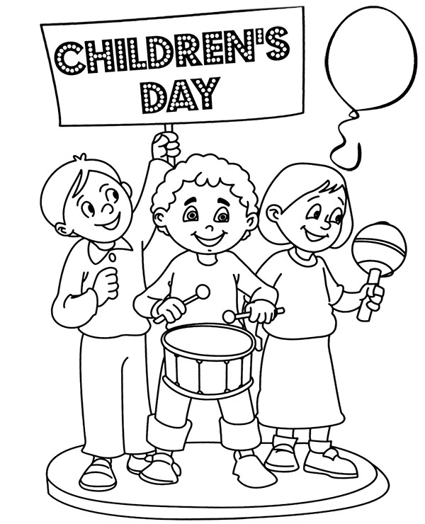 Children Days Out Coloring Pages