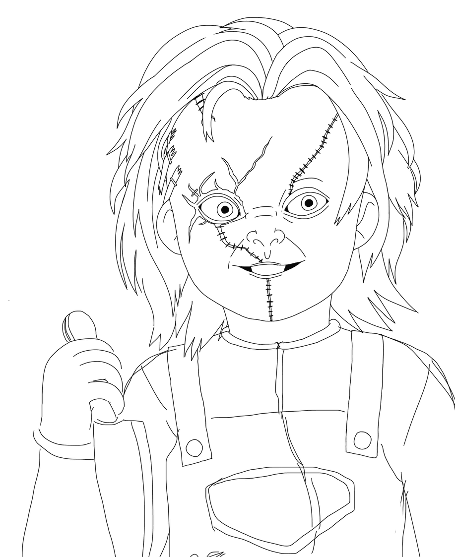 Childsplay Chucky Coloring Page