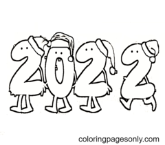 Christmas 2022 Coloring Page