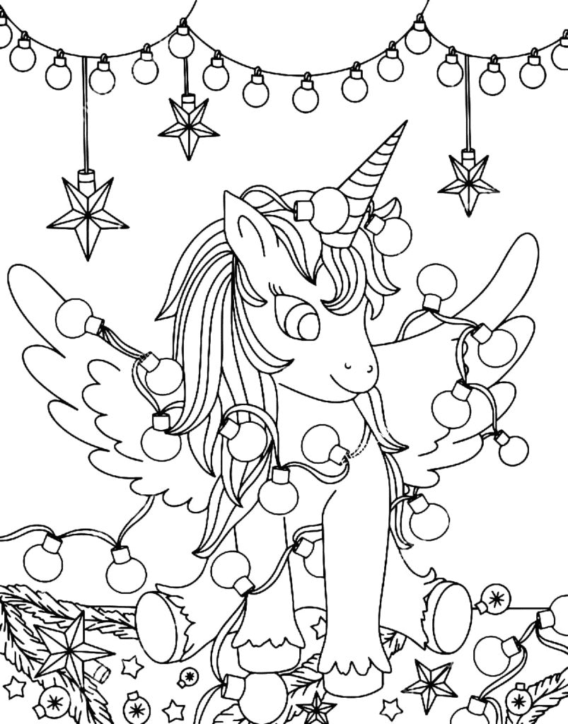 Weihnachtseinhorn von Unicorn