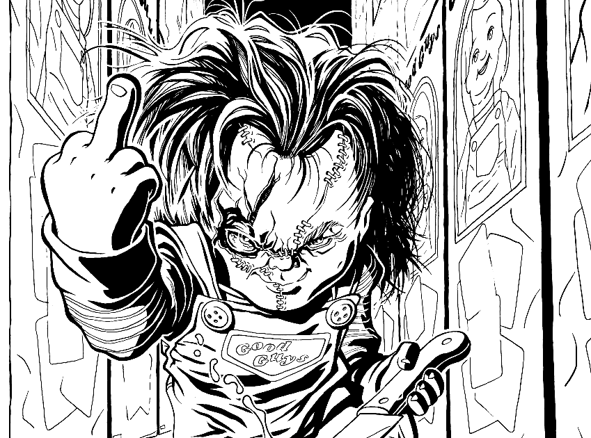 Free Coloring Pages Of Chucky