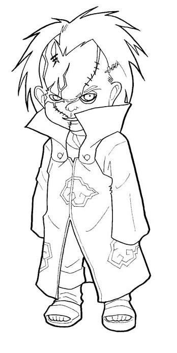 Chucky to Print Coloring Page