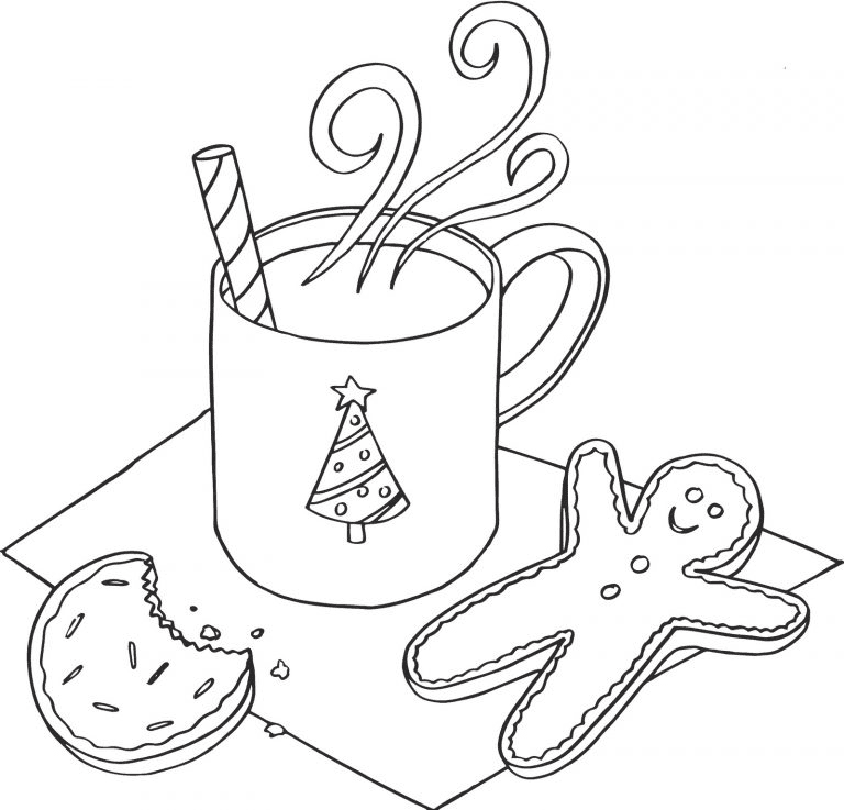 Cookies December Coloring Pages