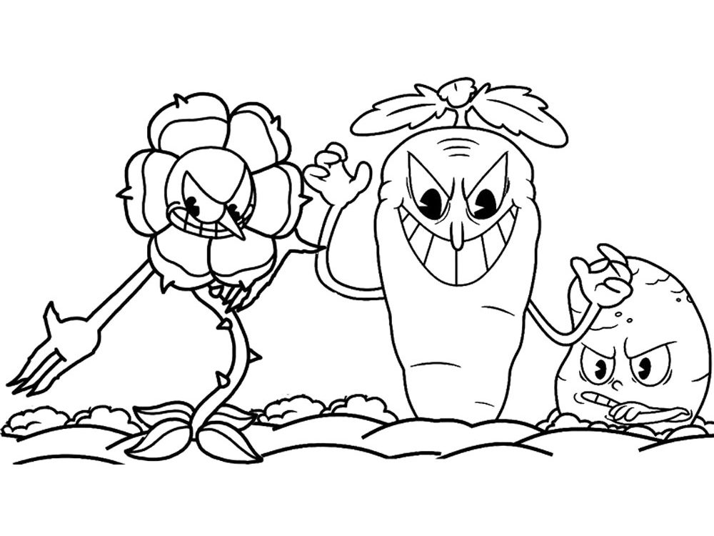 Cuphead Coloring Pages - Free Printable Coloring Pages