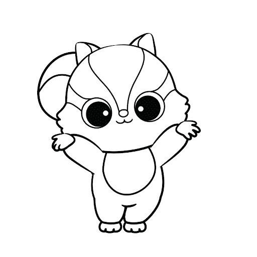 Cute Chewoo Coloring Page
