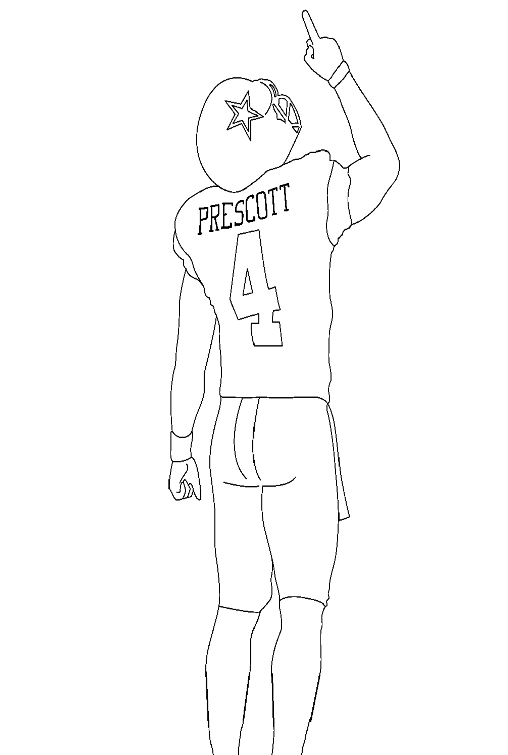 Dallas Cowboys For Kids Coloring Pages