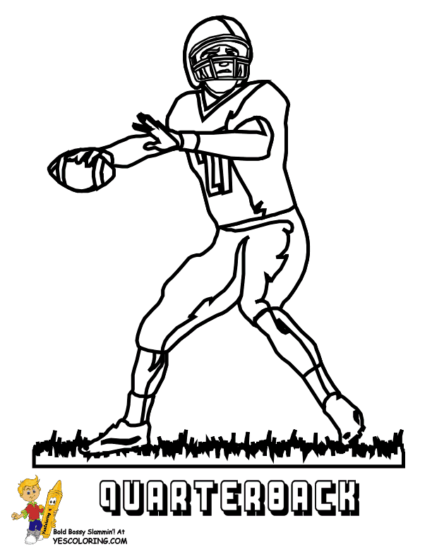Dallas Cowboys Player Football Coloring Page