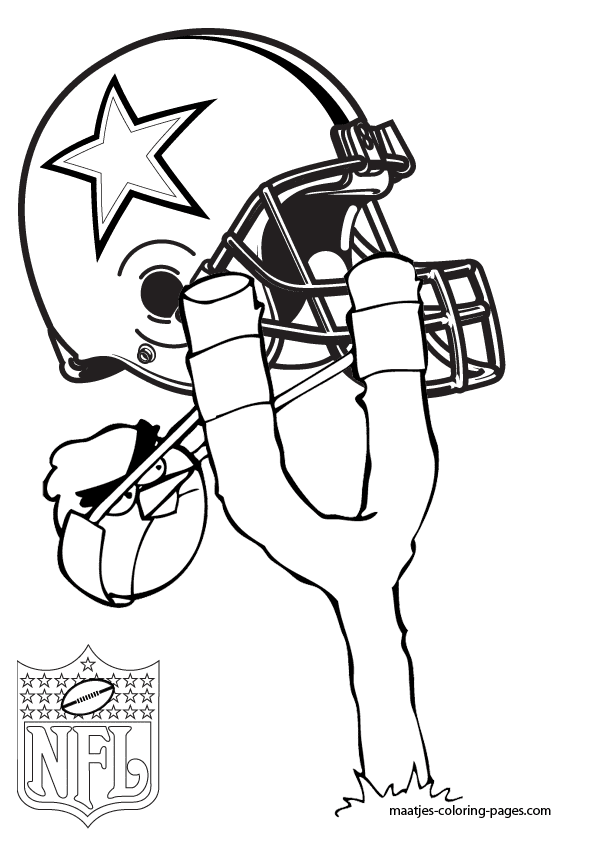Dallas Cowboys with Angry Birds Coloring Pages