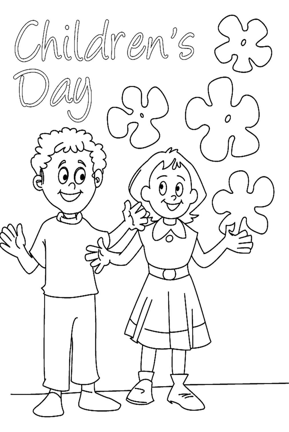 Day Of The Children Coloring Page