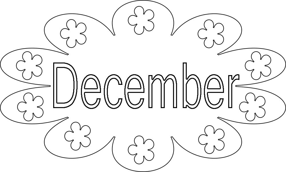 December Month Coloring Pages