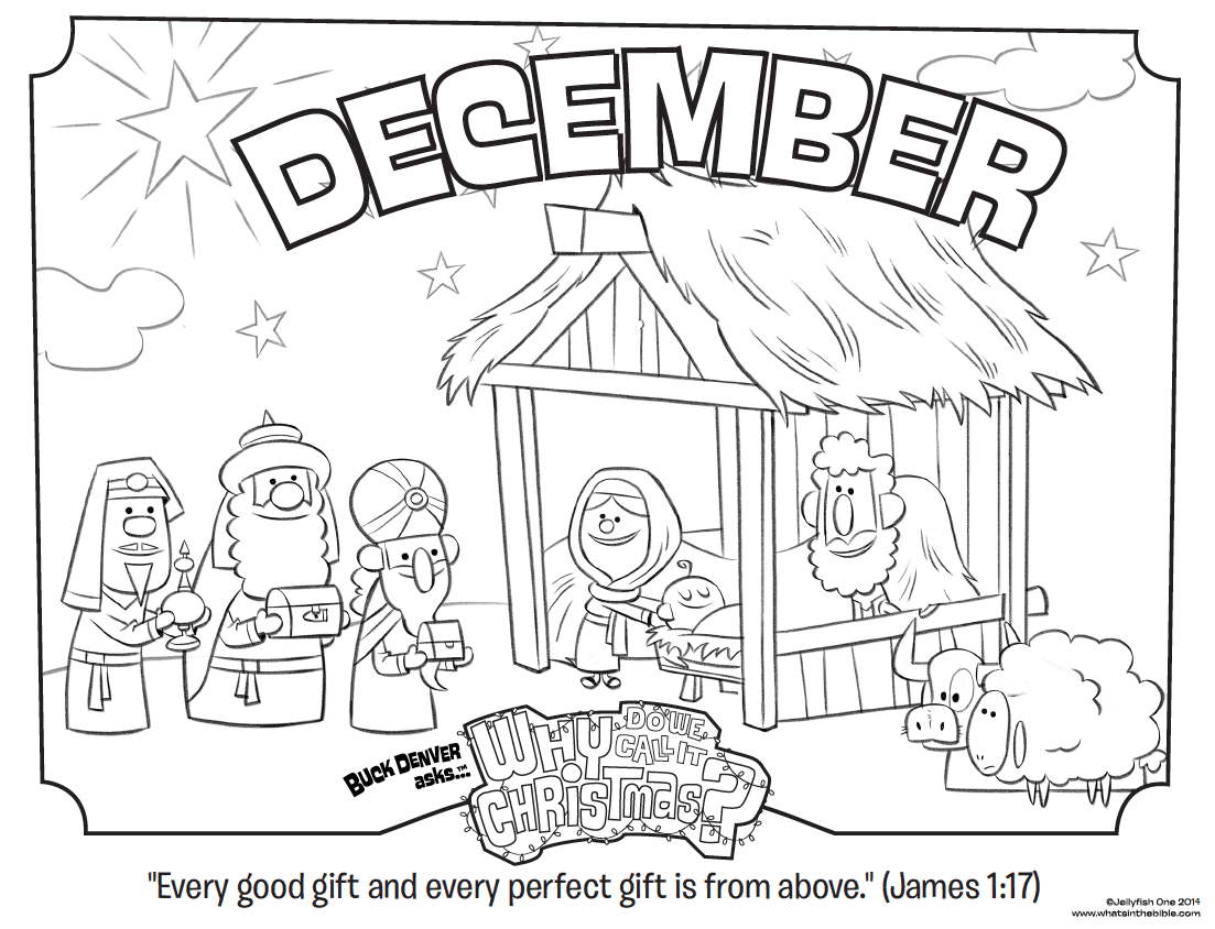 December For Children Coloring Pages