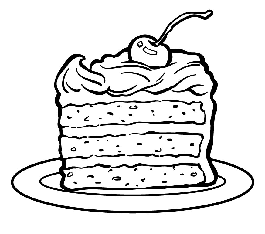 Heerlijke taart met een kers van Cake