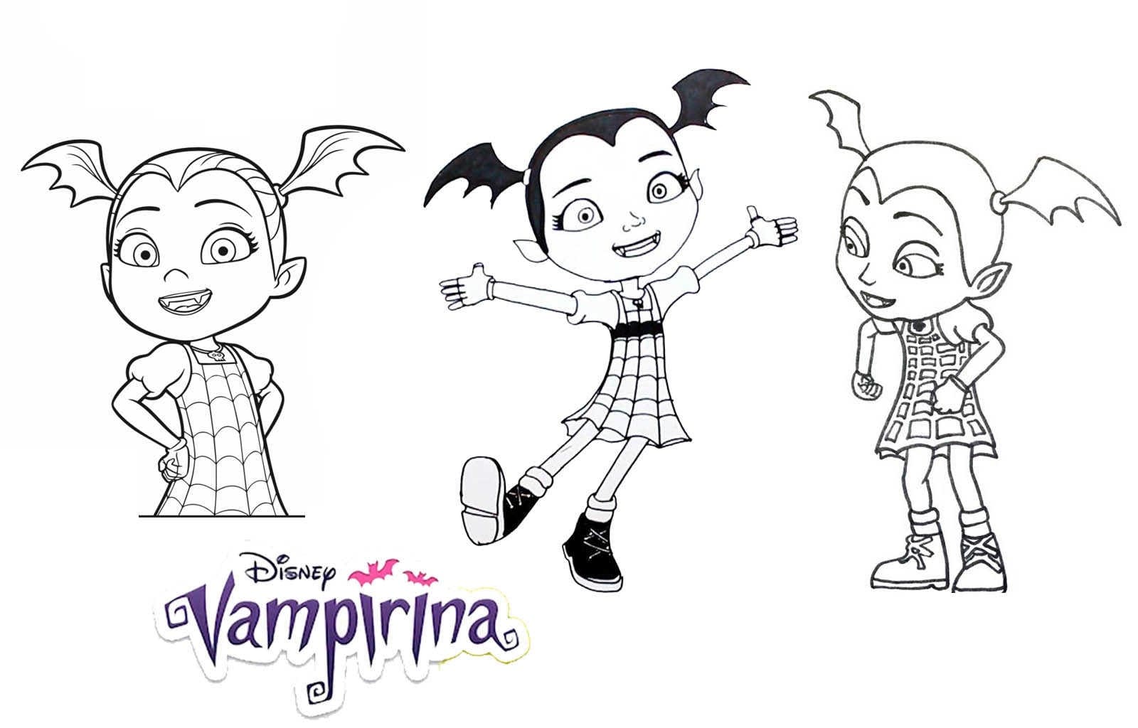 Delightful Vampirina From Different Angles Coloring Page