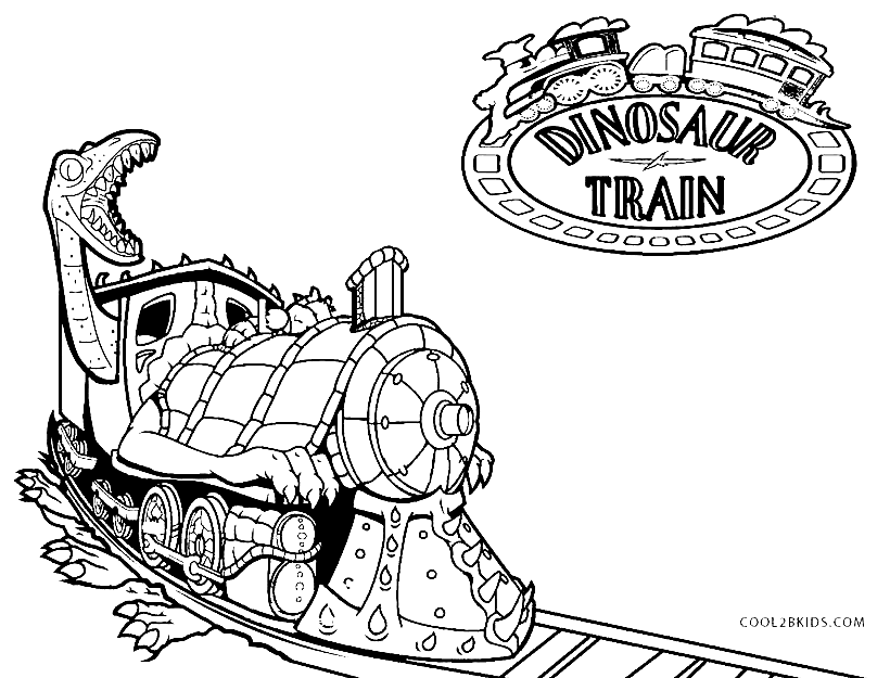 Поезд-динозавр из поезда