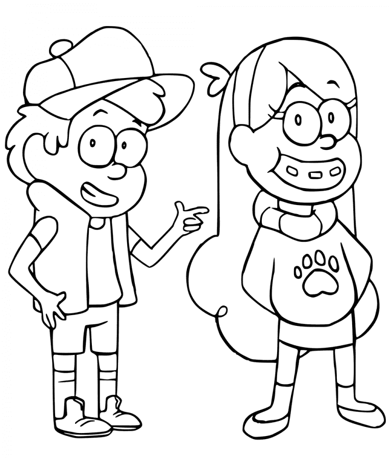 Dipper And Mabel Gravity Falls from Gravity Falls