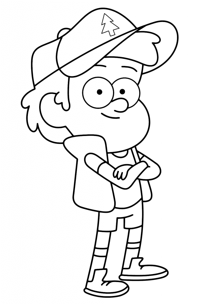 Dipper Pines Coloring Page
