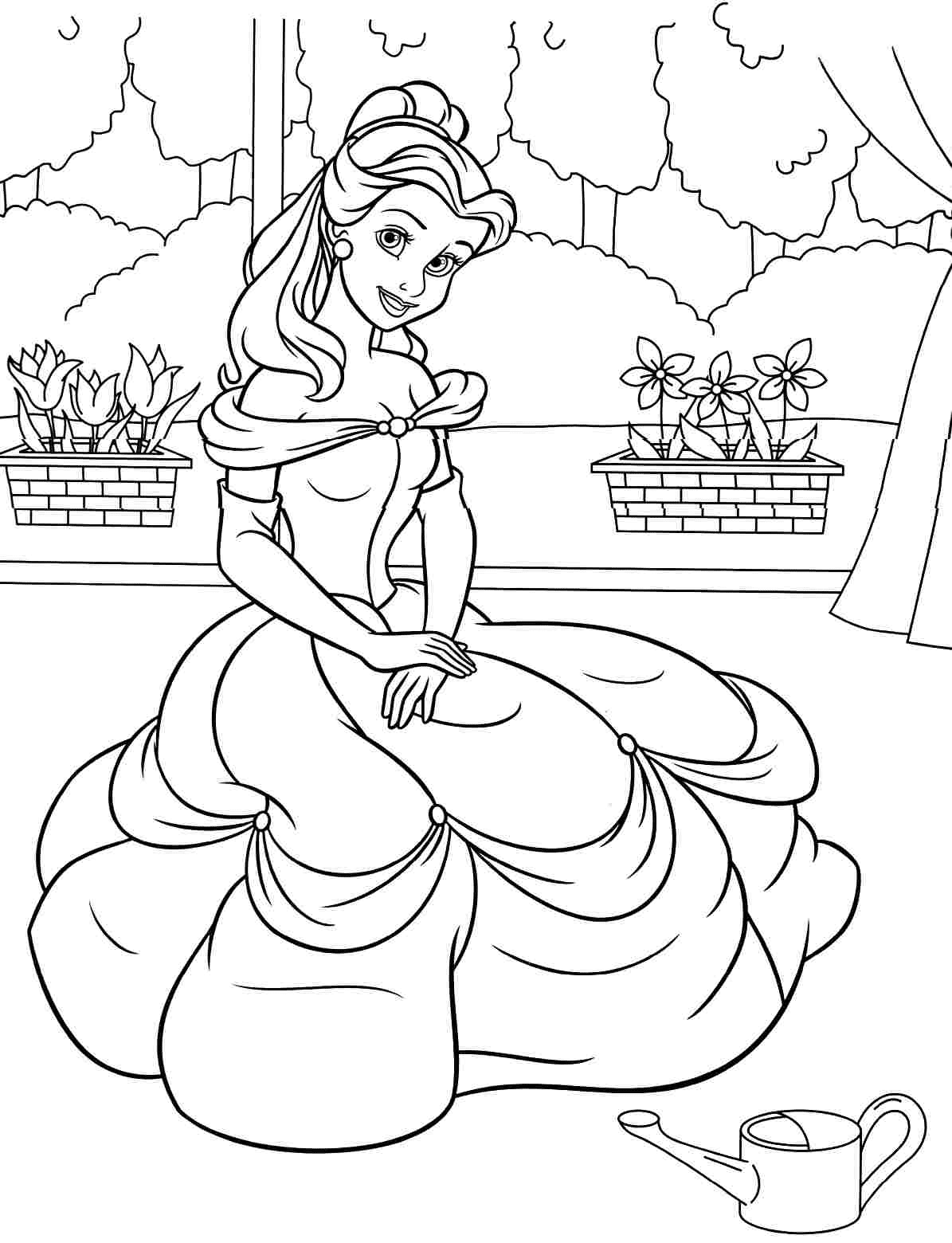 Desenhos Para Colorir Disney Belle Desenhos Para Colorir Belle The 