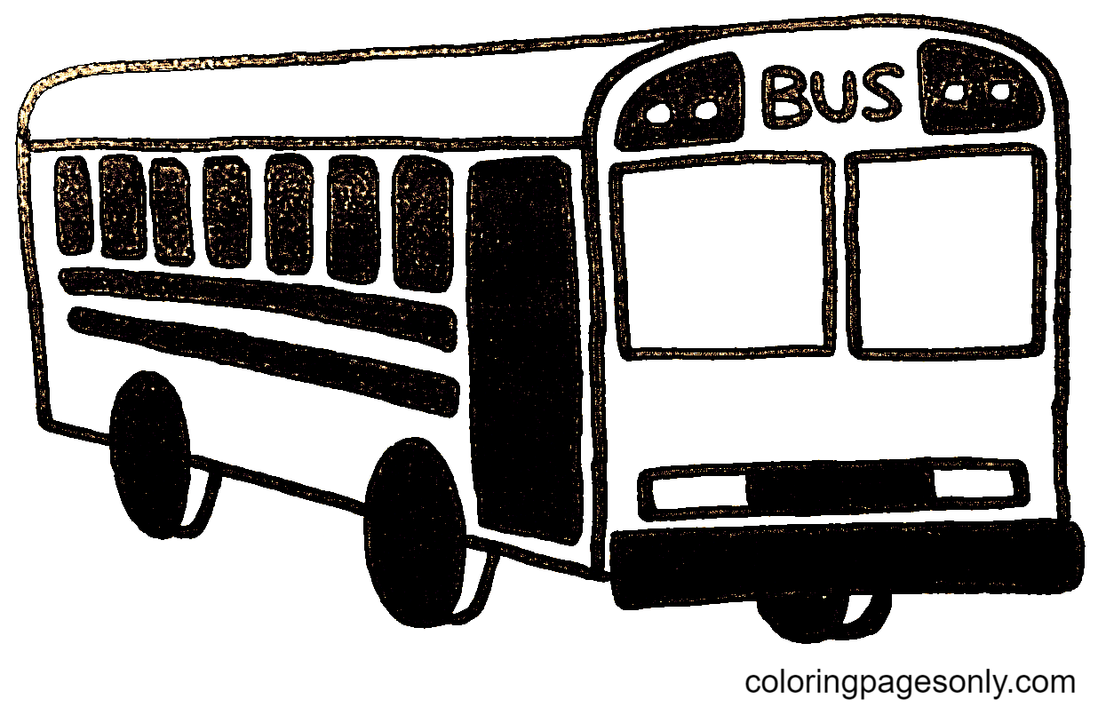 Dibujar autobús escolar a partir de autobús escolar