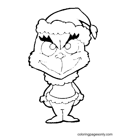 Draw The Grinch Coloring Page