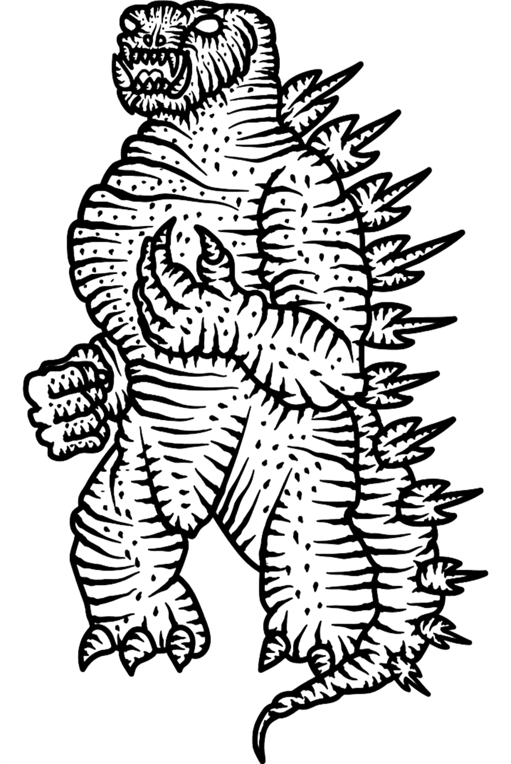Evil Godzilla Coloring Pages