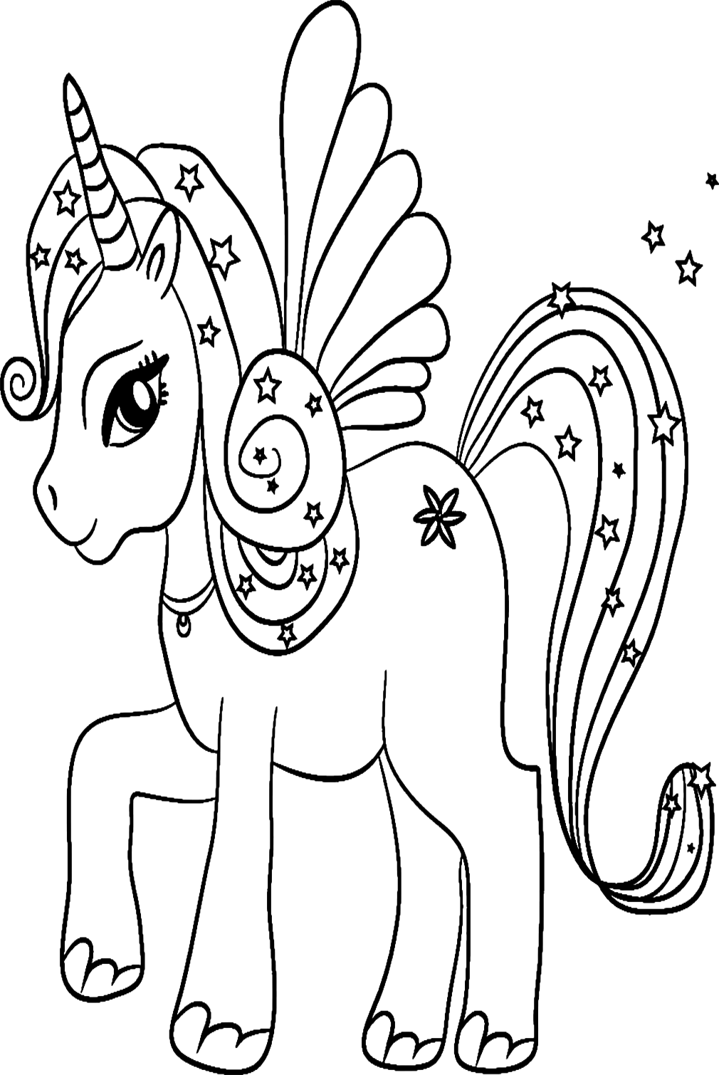 Unicorno Da Colorare Unicorno Da Colorare