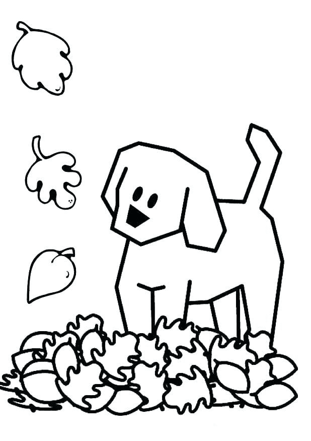 Falling Leaves in November Coloring Page