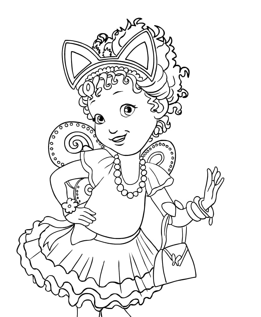 Fashionable Fancy Nancy Coloring Pages