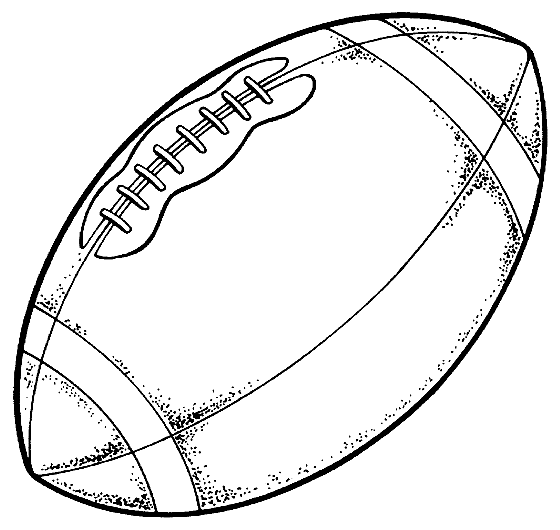 Football Ball Printable Coloring Pages