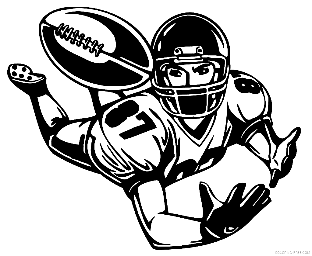 Football For Boys Coloring Page