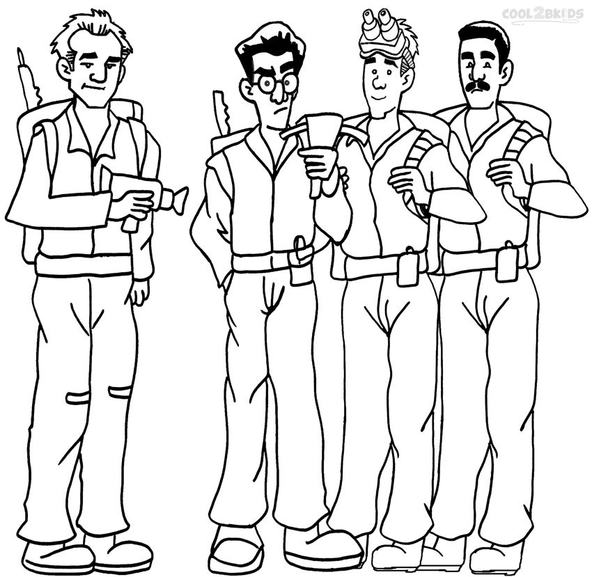 Four Calme Ghostbusters from Ghostbusters