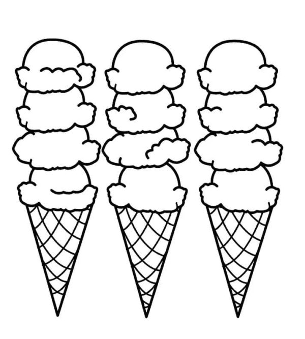 Sorvete de quatro camadas da Ice Cream