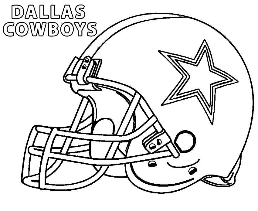 Free Dallas Cowboys Coloring Page